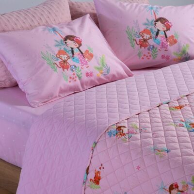 ΠΑΙΔΙΚΟ ΚΟΥΒΕΡΛΙ ΜΟΝΟ WELCOME TO INDIA 180X240 NEF-NEF HOMEWARE, ΥΦΑΣΜΑ:100%ΜIΚΡ-ΕΣΩΤ:100%ΠΟΛ - Image 2