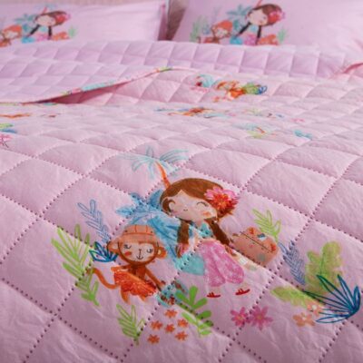 ΠΑΙΔΙΚΟ ΚΟΥΒΕΡΛΙ ΜΟΝΟ WELCOME TO INDIA 180X240 NEF-NEF HOMEWARE, ΥΦΑΣΜΑ:100%ΜIΚΡ-ΕΣΩΤ:100%ΠΟΛ - Image 3