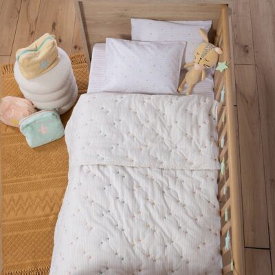 ΒΡΕΦΙΚΟ ΚΟΥΒΕΡΛΙ HAPPY 110Χ150 NEF-NEF HOMEWARE, ΥΦΑΣΜΑ:100%ΜIΚΡ-ΕΣΩΤ:100%ΠΟΛ