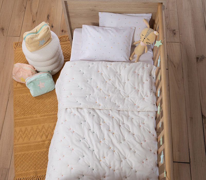 ΒΡΕΦΙΚΟ ΚΟΥΒΕΡΛΙ HAPPY 110Χ150 NEF-NEF HOMEWARE, ΥΦΑΣΜΑ:100%ΜIΚΡ-ΕΣΩΤ:100%ΠΟΛ