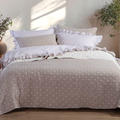 ΚΟΥΒΕΡΛΙ ΥΠΕΡΔΙΠΛΟ SURREAL 230X240 NEF-NEF HOMEWARE, ΥΦΑΣΜΑ:100% BAMB-ΕΣΩΤ:100% ΠΟΛ - Image 2