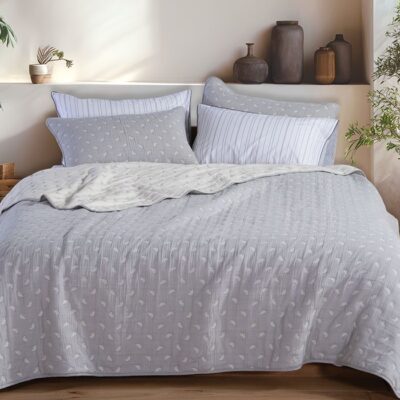 ΚΟΥΒΕΡΛΙ ΥΠΕΡΔΙΠΛΟ SURREAL 230X240 NEF-NEF HOMEWARE, ΥΦΑΣΜΑ:100% BAMB-ΕΣΩΤ:100% ΠΟΛ - Image 3
