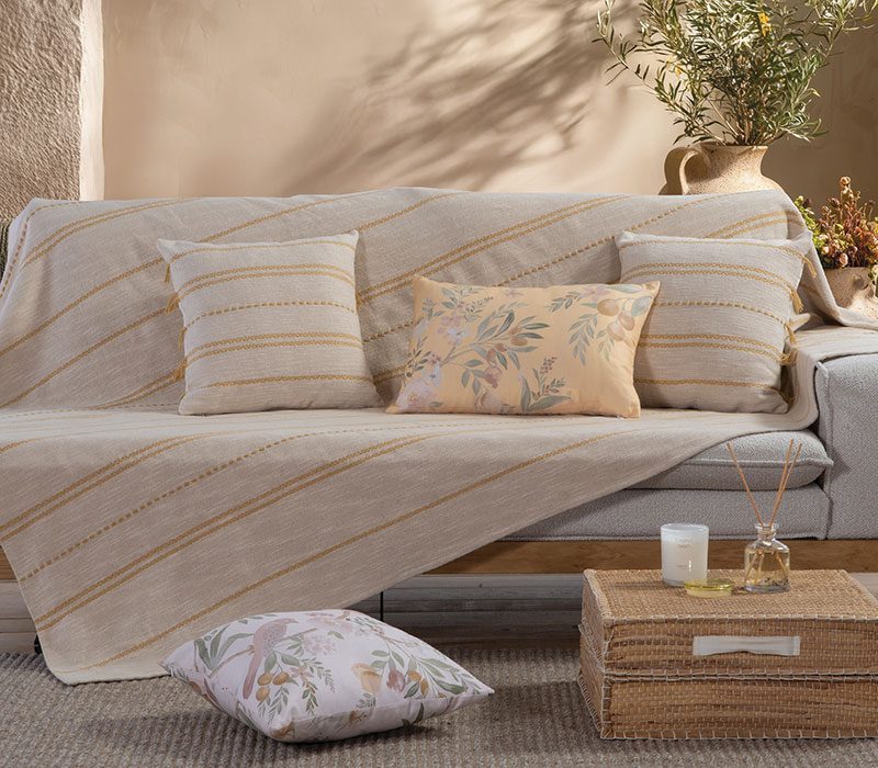 ΡΙΧΤΑΡΙ ΔΙΘΕΣΙΟΥ ΚΑΝΑΠΕ BLEEZE 180Χ250 NEF-NEF HOMEWARE, 100% BAMBAKI - Image 3