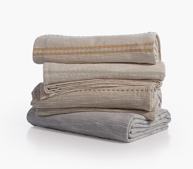 ΡΙΧΤΑΡΙ ΤΡΙΘΕΣΙΟΥ ΚΑΝΑΠΕ BLEEZE 180Χ300 NEF-NEF HOMEWARE, 100% BAMBAKI