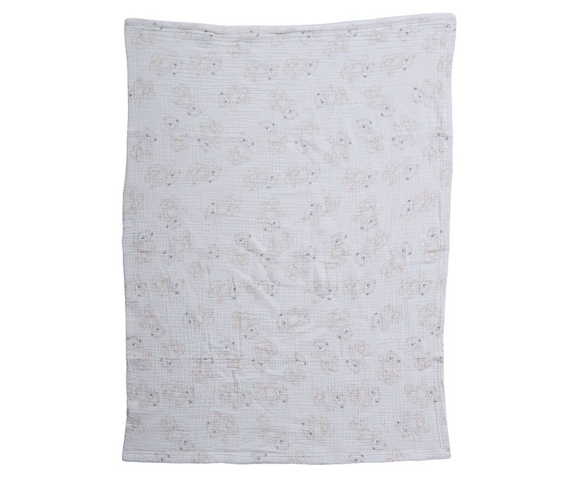 ΚΟΥΒΕΡΤΑΚΙ ΜΕ ΑΡΚΟΥΔΑΚΙ TEDDY 75X100 NEF-NEF HOMEWARE, 100% BAMBAKI - Image 7