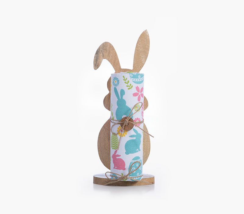 ΞΥΛΙΝΟΣ ΛΑΓΟΣ ΜΕ ΠΟΤΗΡΟΠΑΝΟ RABBIT 40X70 NEF-NEF HOMEWARE, 100% BAMBAKI
