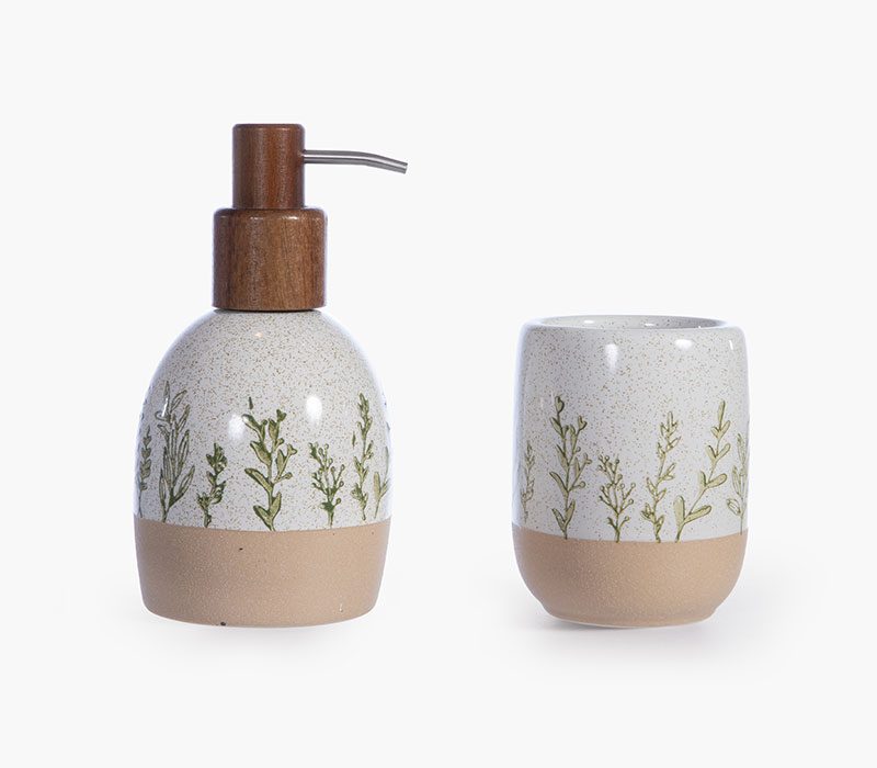 ΠΟΤΗΡΙ ΜΠΑΝΙΟΥ BONJAI  NEF-NEF HOMEWARE, 100% ΚΕΡΑΜΙΚΟ - Image 3