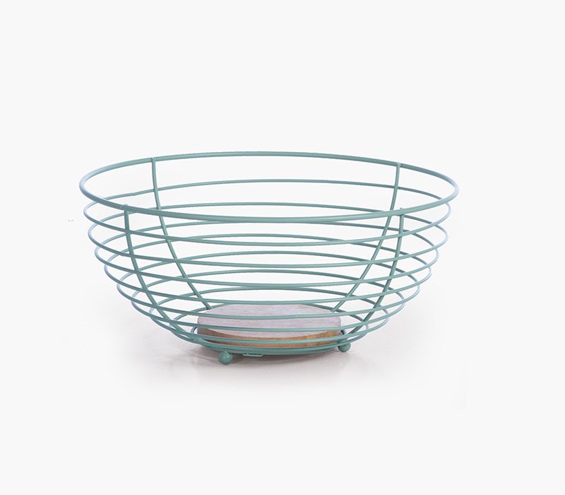 ΚΑΛΑΘΙ ΦΡΟΥΤΩΝ SIDE NEF-NEF HOMEWARE, ΜΕΤΑΛΛΟ-ΞΥΛΟ - Image 4