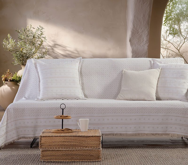 ΡΙΧΤΑΡΙ ΠΟΛΥΘΡΟΝΑΣ ISHMAR 170X180 NEF-NEF HOMEWARE, 50% BAMB-50% ΠΟΛ