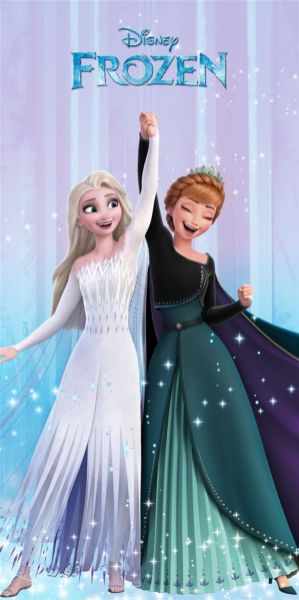 Disney Home Πετσέτα Θαλάσσης Quick Dry Disney Home Frozen 183 70X140 Lilac-Ice Blue 100% Microfiber