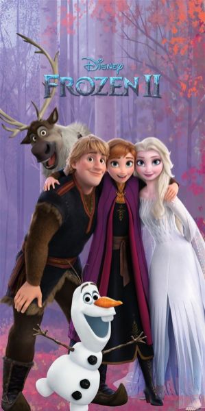 Disney Home Πετσέτα Θαλάσσης Quick Dry Disney Home Frozen 707 70X140 Purple 100% Microfiber