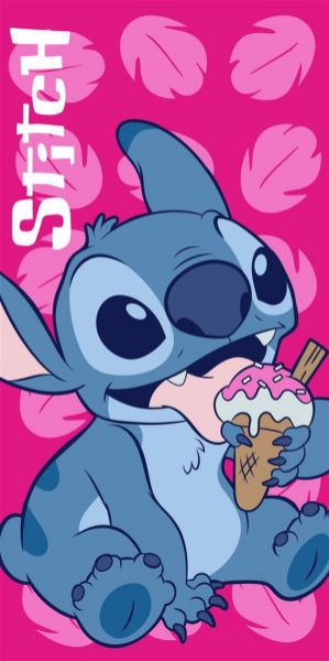 Disney Home Πετσέτα Θαλάσσης Quick Dry Disney Home Lilo & Stitch 118 70X140 Fuchsia 100% Microfiber