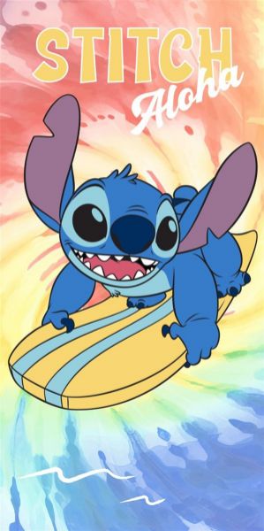 Disney Home Πετσέτα Θαλάσσης Quick Dry Disney Home Lilo & Stitch 159 70X140 Orange 100% Microfiber