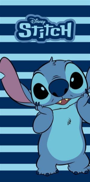 Disney Home Πετσέτα Θαλάσσης Quick Dry Disney Home Lilo & Stitch 187 70X140 Dark Blue 100% Microfiber