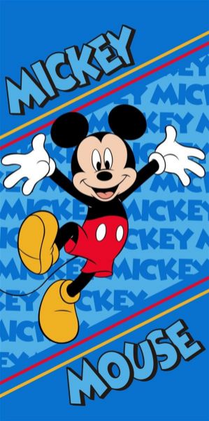Disney Home Πετσέτα Θαλάσσης Quick Dry Disney Home Mickey 177 70X140 Blue 100% Microfiber