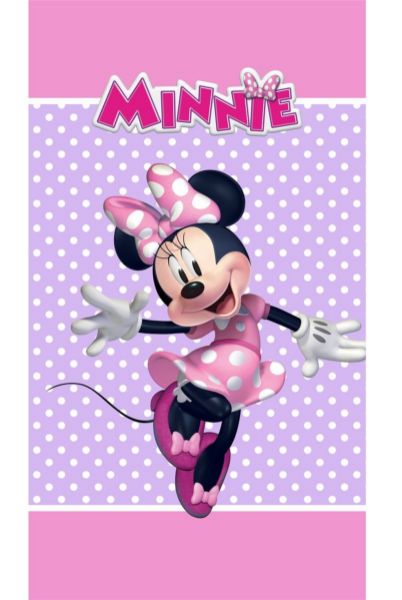 Disney Home Πετσέτα Θαλάσσης Quick Dry Disney Home Minnie 180 70X140 Lilac 100% Microfiber