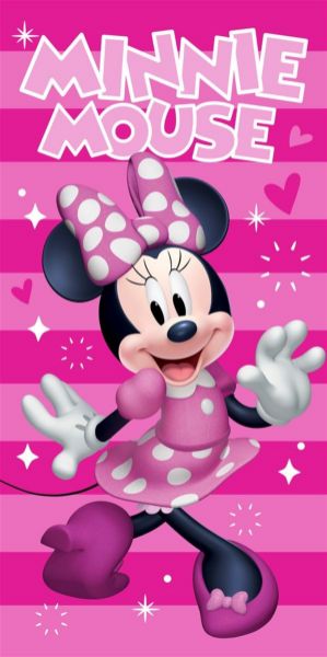 Disney Home Πετσέτα Θαλάσσης Quick Dry Disney Home Minnie 181 70X140 Fuchsia-Pink 100% Microfiber