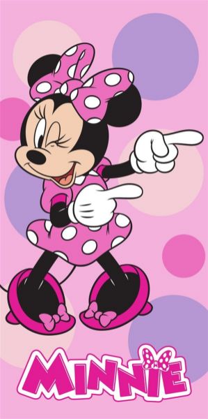 Disney Home Πετσέτα Θαλάσσης Quick Dry Disney Home Minnie 182 70X140 Pastel Lilac 100% Microfiber