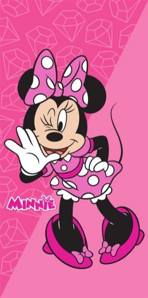 Disney Home Πετσέτα Θαλάσσης Quick Dry Disney Home Minnie 269 70X140 Fuchsia-Pink 100% Microfiber