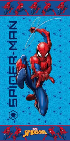 Marvel Πετσέτα Θαλάσσης Quick Dry Marvel Spider-Man 208 70X140 Sky Blue 100% Microfiber