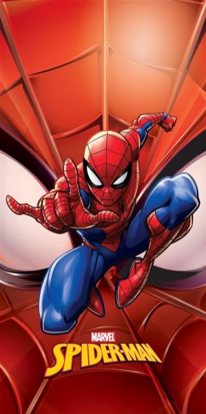 Marvel Πετσέτα Θαλάσσης Quick Dry Marvel Spider-Man 669 70X140 Red 100% Microfiber