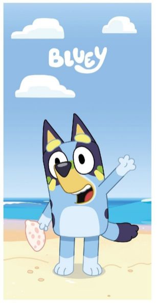 BBC Studios Πετσέτα Θαλάσσης Quick Dry BBC Studios Bluey 171 70X140 Sky Blue 100% Microfiber