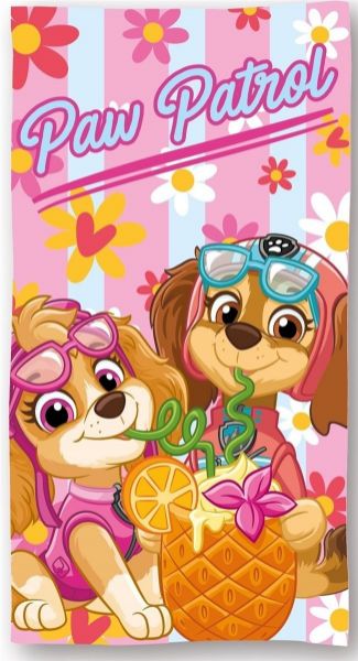 Nickelodeon Πετσέτα Θαλάσσης Quick Dry Nickelodeon Paw Patrol 002 70X140 Baby Pink 100% Microfiber
