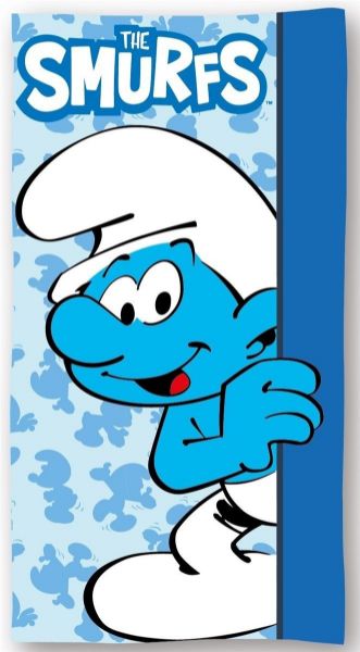 Peyo Πετσέτα Θαλάσσης Quick Dry Peyo Smurfs 026 70X140 Sky Blue 100% Microfiber