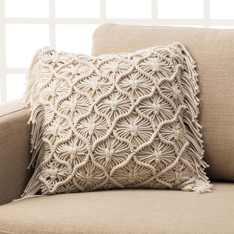 Μαξιλαροθήκη 43x43cm GOFIS HOME   Natural  Natural 196