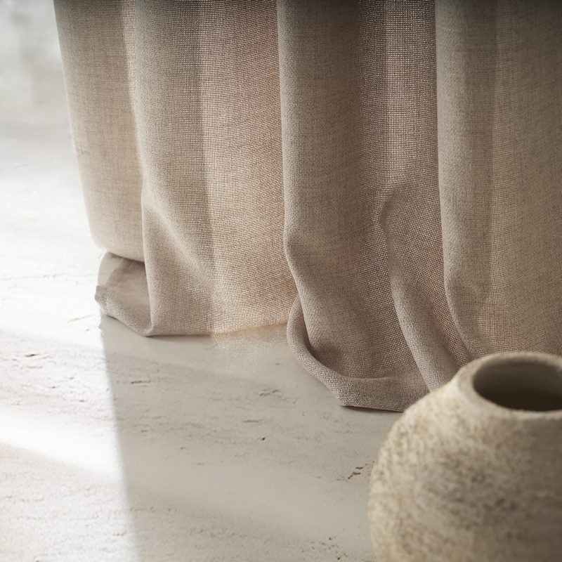 Κουρτίνα με σιρίτι 140x280cm GOFIS HOME  Magna Beige 495 - Image 3