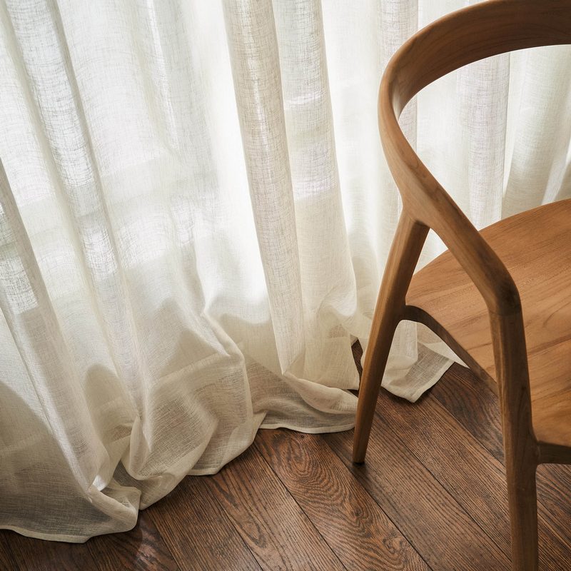 Κουρτίνα με σιρίτι 350x295cm GOFIS HOME  Combe Beige 502/06 - Image 2