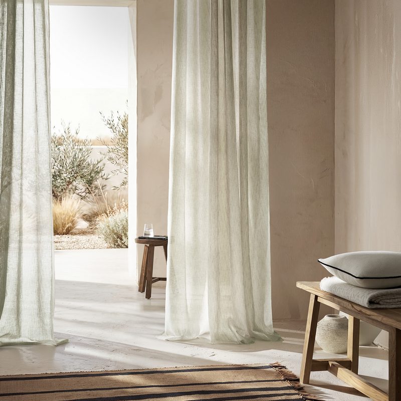 Κουρτίνα με τρουκς 200x280cm GOFIS HOME  Combe Fresh Aqua 502 - Image 4