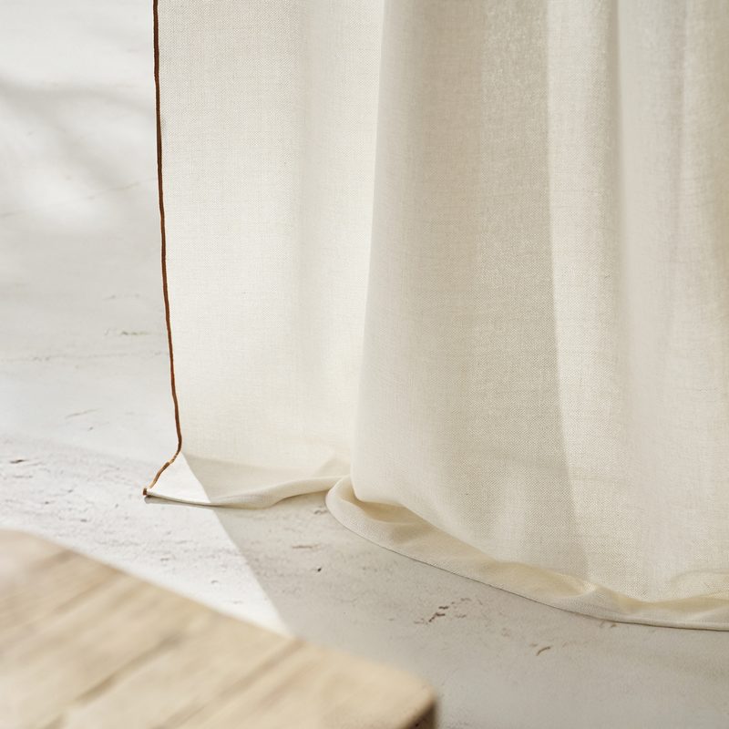 Κουρτίνα με σιρίτι 140x280cm GOFIS HOME  Nedda Brown 614 - Image 3