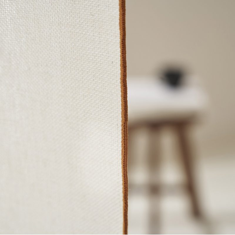 Κουρτίνα με σιρίτι 140x280cm GOFIS HOME  Nedda Brown 614 - Image 4