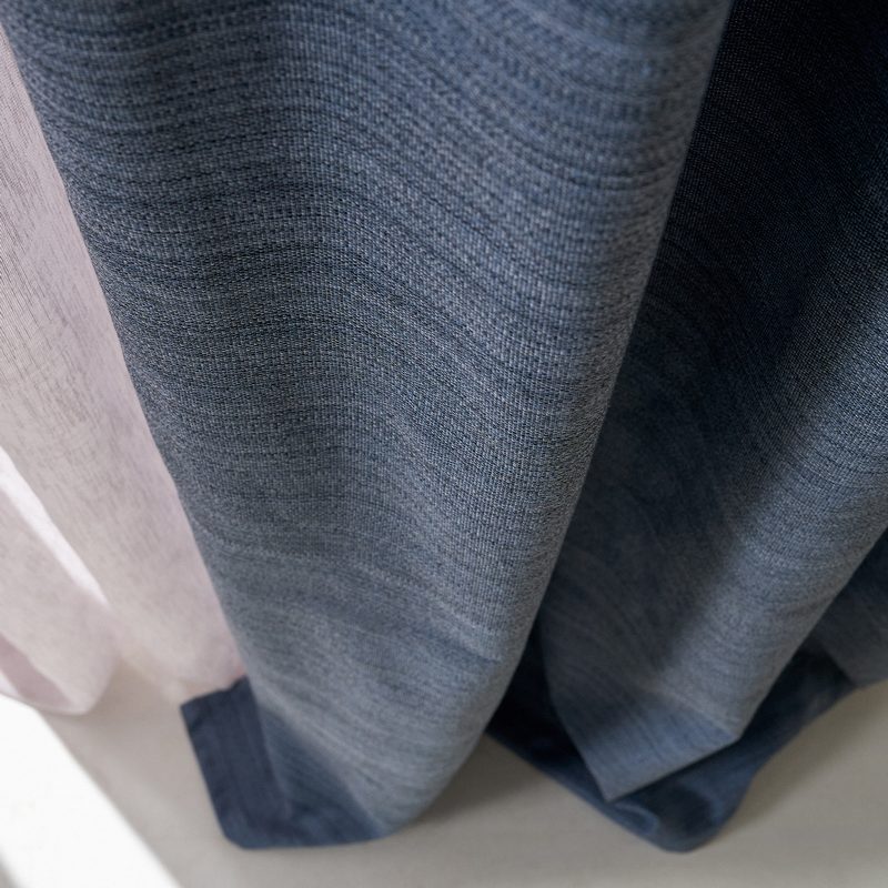 Έτοιμη Κουρτίνα 130x270cm GOFIS HOME  Teyana Jean Blue 656 - Image 2