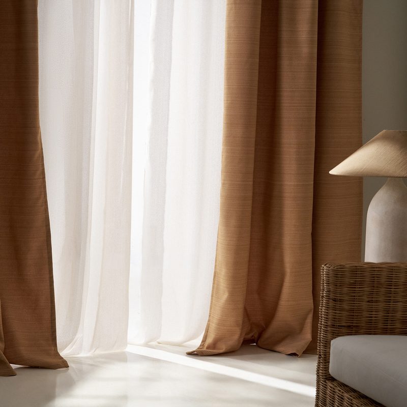 Έτοιμη Κουρτίνα 130x270cm GOFIS HOME  Teyana Mustard Yellow 656 - Image 2