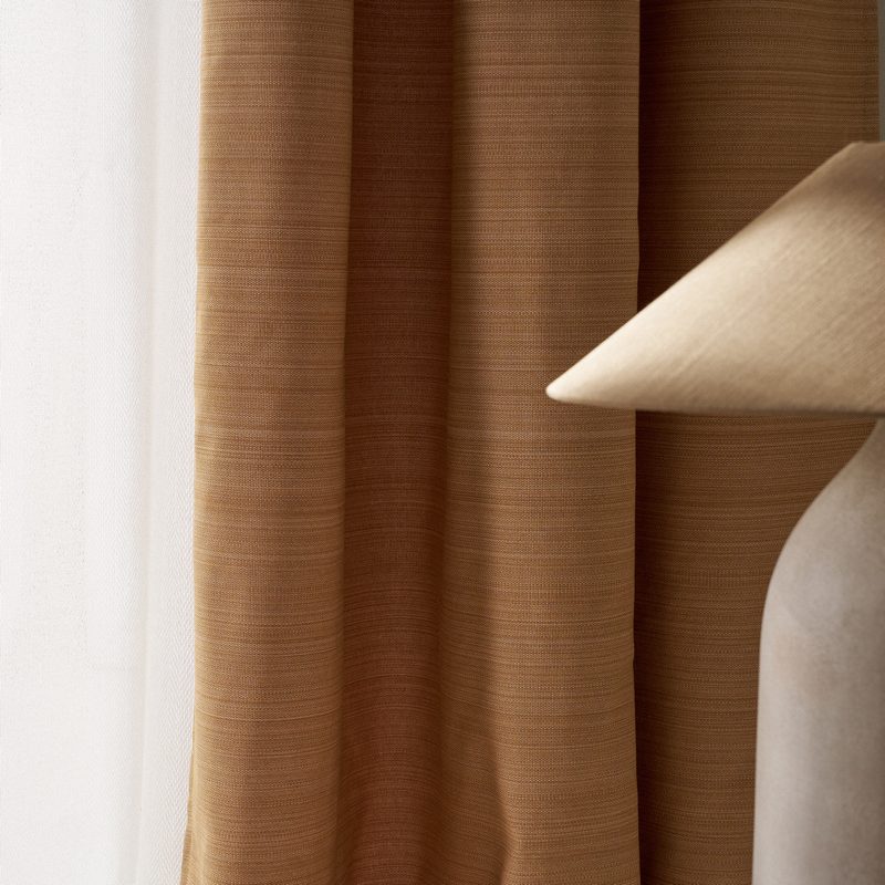 Έτοιμη Κουρτίνα 130x270cm GOFIS HOME  Teyana Mustard Yellow 656 - Image 3