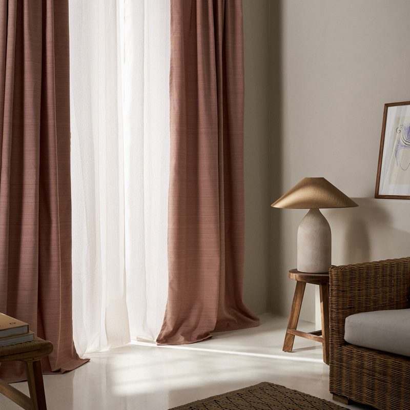 Έτοιμη Κουρτίνα 130x270cm GOFIS HOME  Teyana Salmon 656 - Image 2