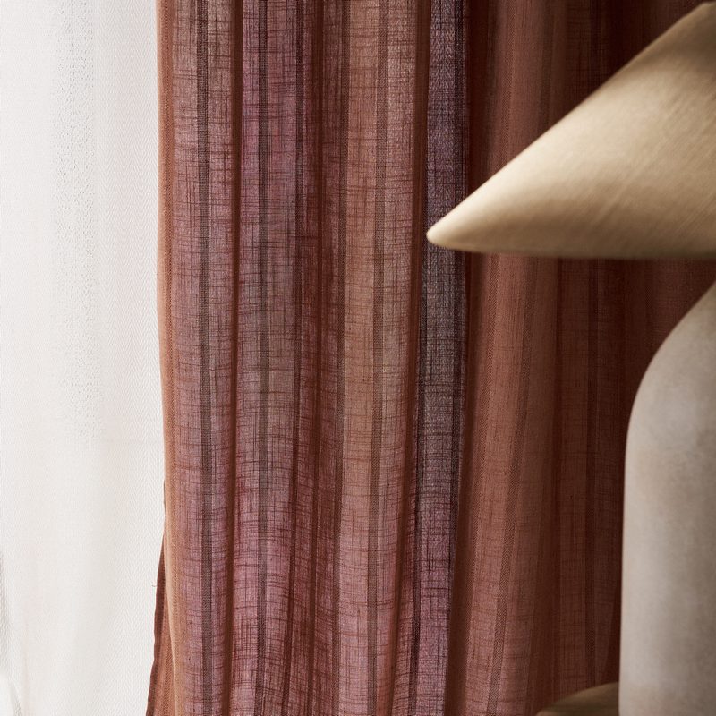 Κουρτίνα με τρουκς 140x280cm GOFIS HOME  Nysera Rust 705 - Image 4