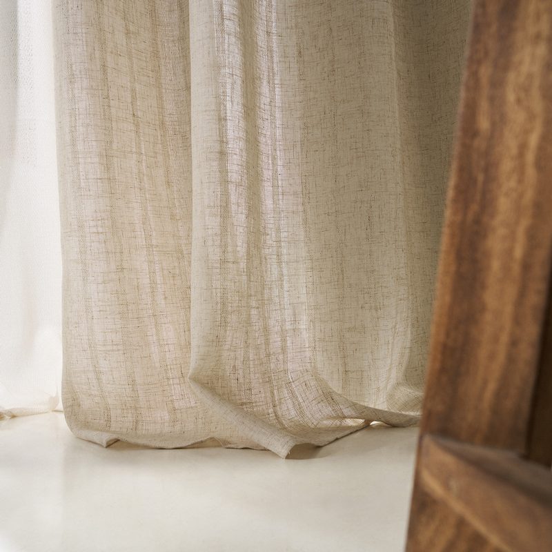 Κουρτίνα με σιρίτι 140x295cm GOFIS HOME  Nysera Linen 705 - Image 3