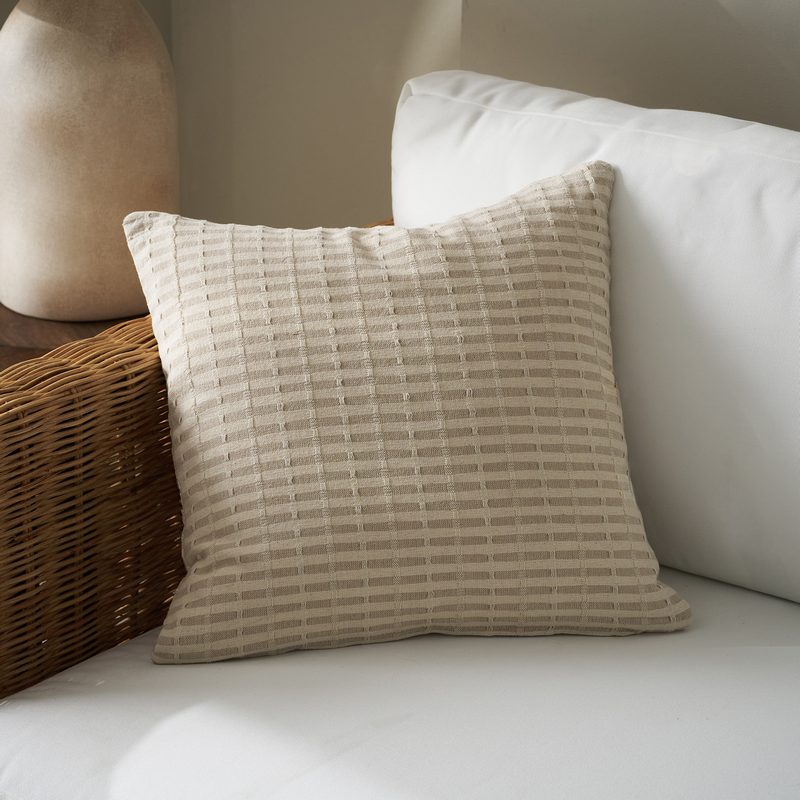 Μαξιλαροθήκη 43x43cm GOFIS HOME  Elysia Hemp Beige 531/06