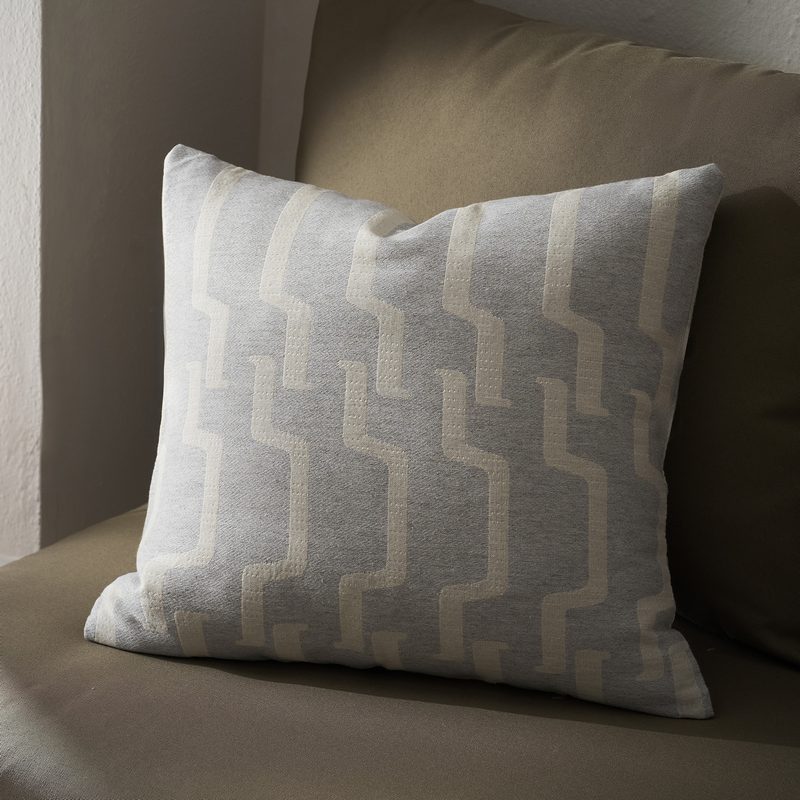 Μαξιλαροθήκη 50x50cm GOFIS HOME  Clover Grey 558/15