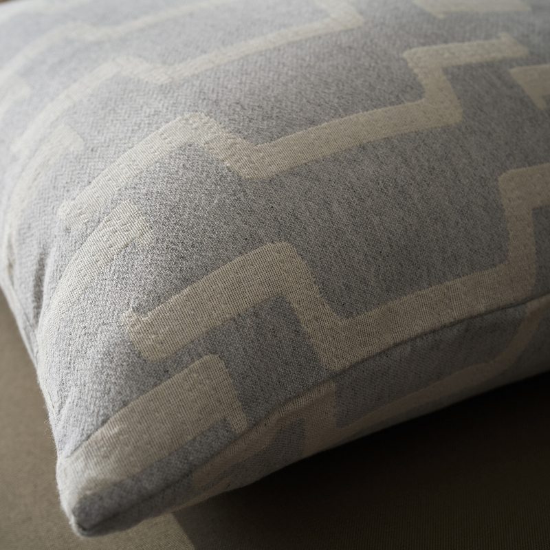 Μαξιλαροθήκη 50x50cm GOFIS HOME  Clover Grey 558/15 - Image 2