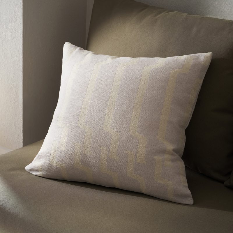 Μαξιλαροθήκη 50x50cm GOFIS HOME  Clover Silver Grey 558/19