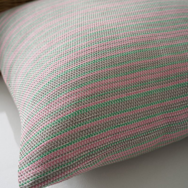 Μαξιλαροθήκη 50x50cm GOFIS HOME  Nymeria Pink Stripe 574/17 - Image 2