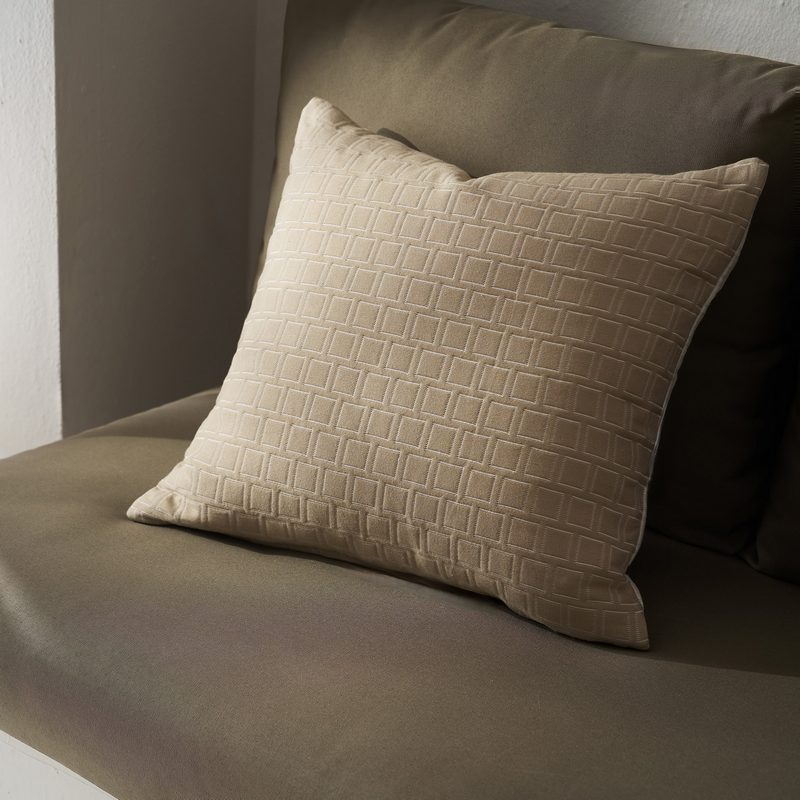 Μαξιλαροθήκη 50x50cm GOFIS HOME  Solenne Almond Beige 591/06