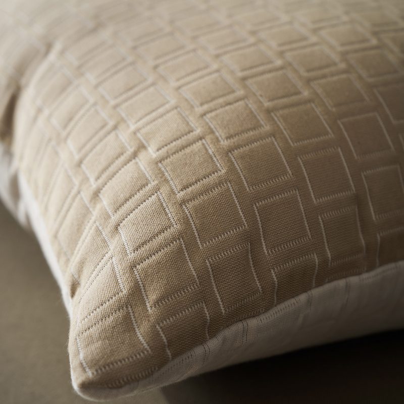 Μαξιλαροθήκη 50x50cm GOFIS HOME  Solenne Almond Beige 591/06 - Image 2