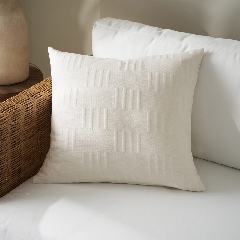 Μαξιλαροθήκη 50x50cm GOFIS HOME  Calyra Ivory  654/05