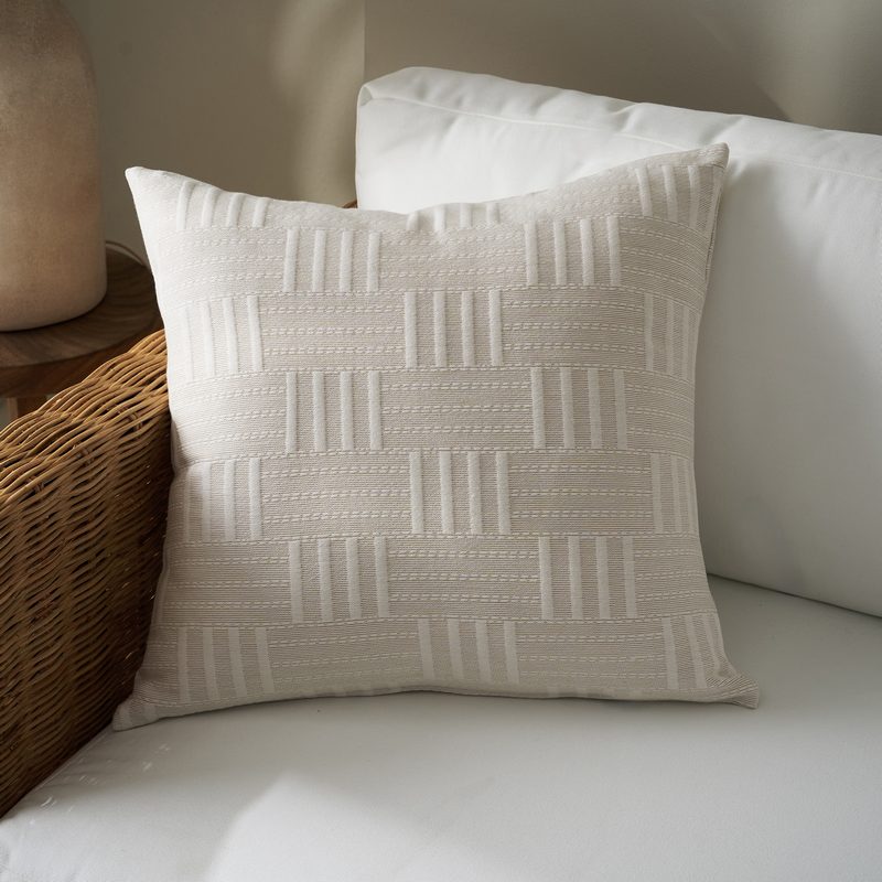 Μαξιλαροθήκη 50x50cm GOFIS HOME  Calyra Natural Beige 654/06