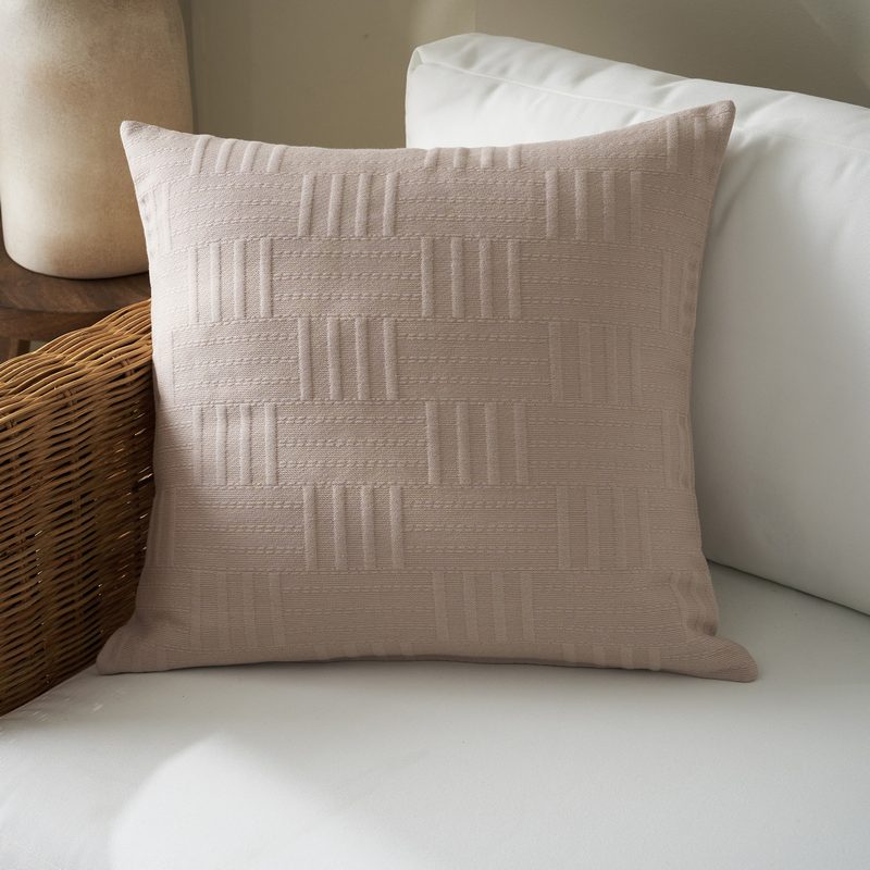 Μαξιλαροθήκη 50x50cm GOFIS HOME  Calyra Warm Beige 654/21